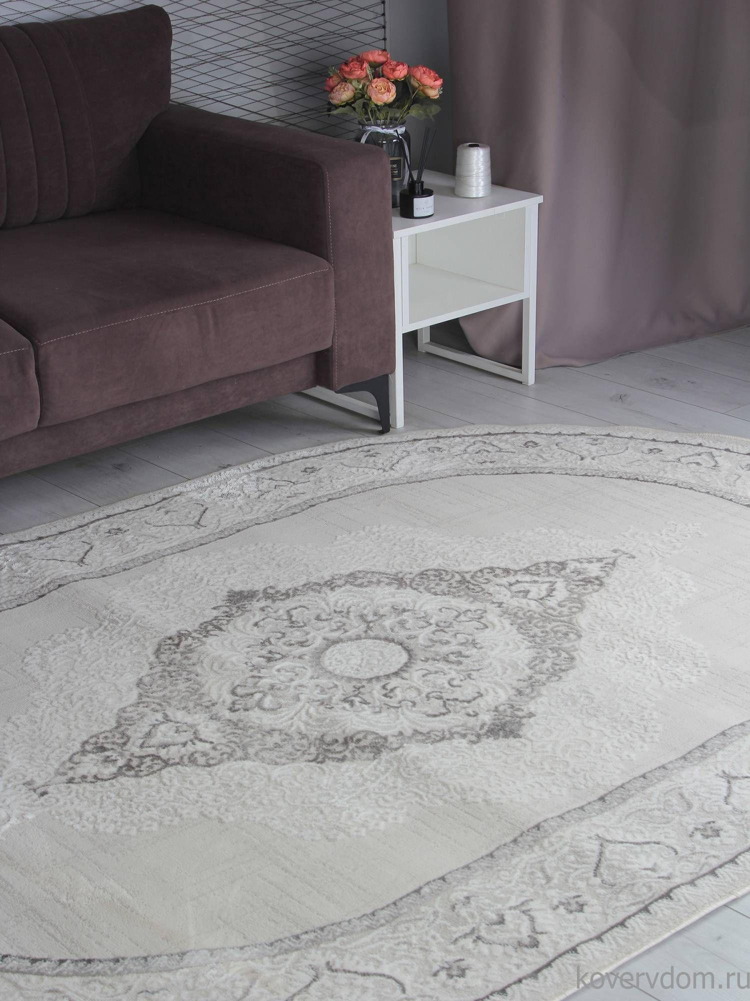 Ковер LUCCI P156A L.GRAY / L.GRAY Овал