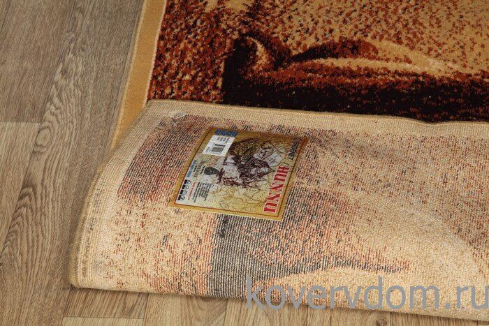 Шерстяной пейзажный ковер Hunnu 6S873 82 верблюды