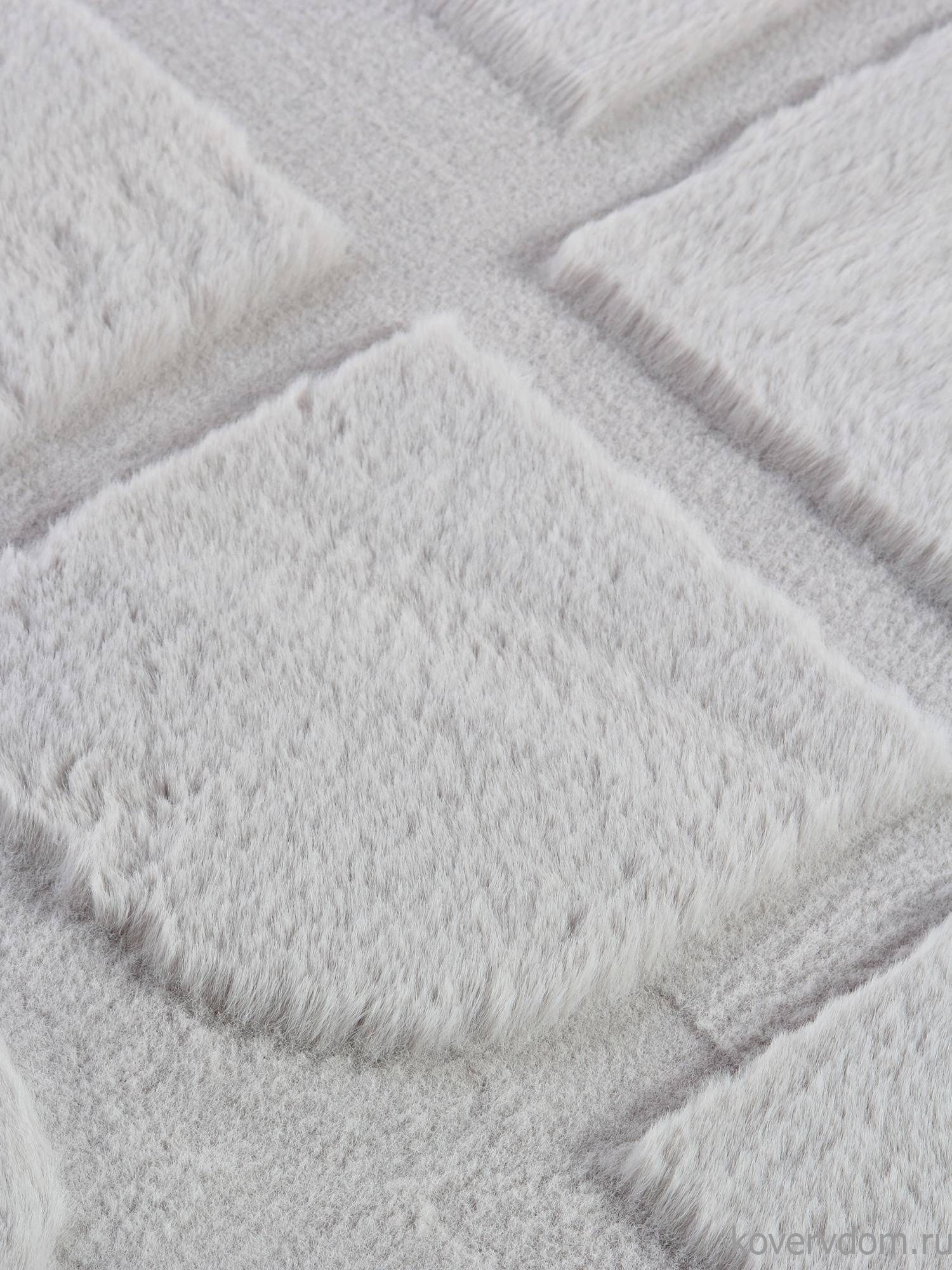 Ковер из искусственного меха RABBIT CARVING PX4001 GREY / GREY