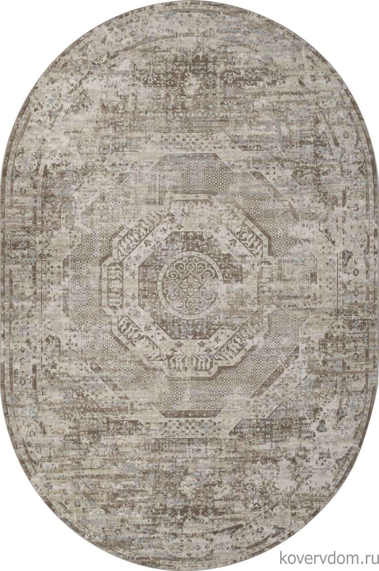 Ковер AFINA F446AD BROWN / BEIGE Овал Ковер AFINA F446AD BROWN / BEIGE Овал