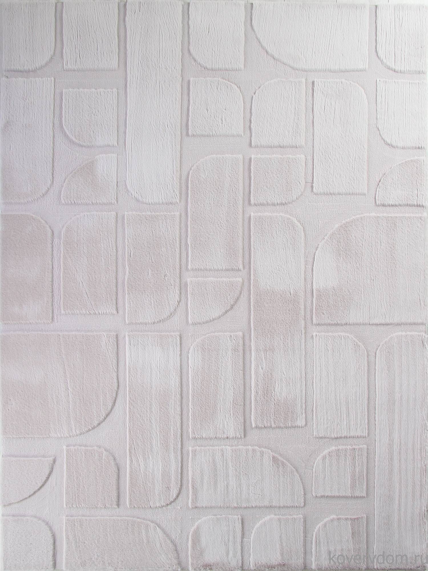 Ковер из искусственного меха RABBIT CARVING PX4001 GREY / GREY