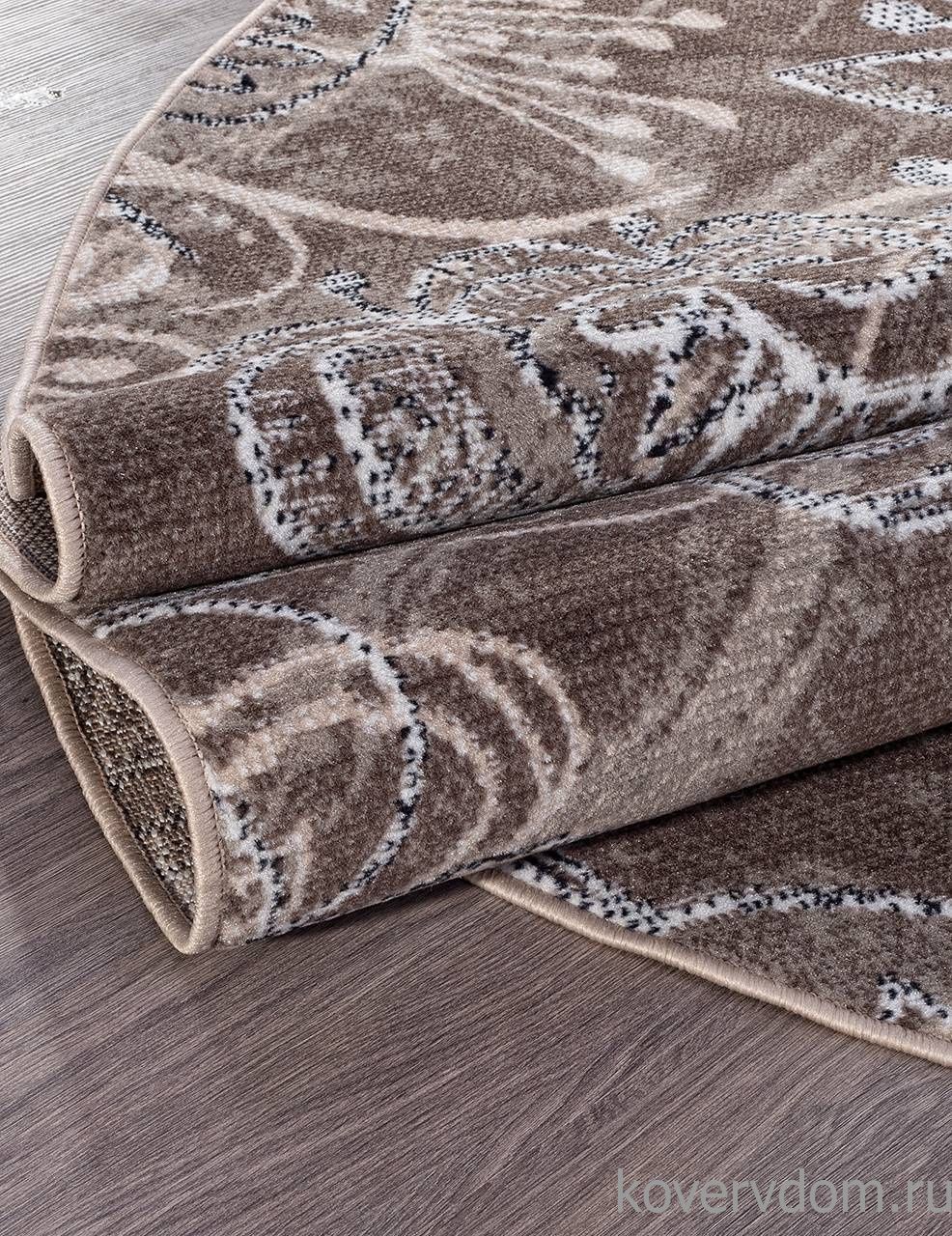 Ковер SIERRA d354 BEIGE-BROWN 2 Овал