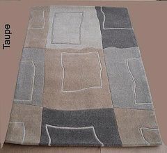 Ковер с геометрическим рисунком VERONA Taupe