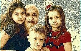 Ковер-портрет на праздник родственникам