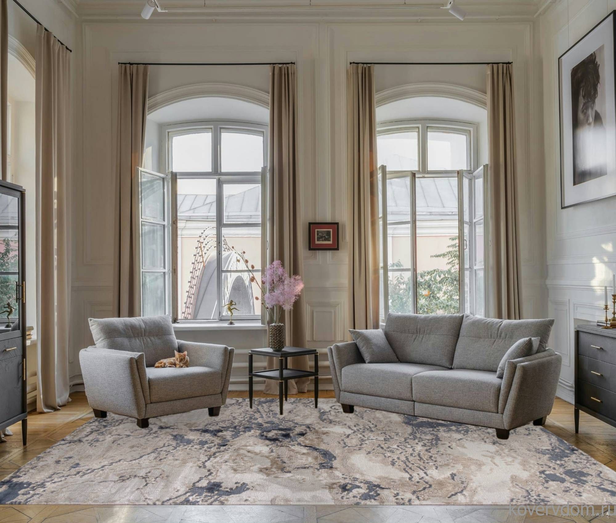 Ковер LUCCI P1263 D.BLUE / D.BLUE Ковер LUCCI P1263 D.BLUE / D.BLUE