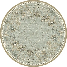Тонкий рельефный ковер из вискозы GENOVA R 38262 6525 90 КРУГ