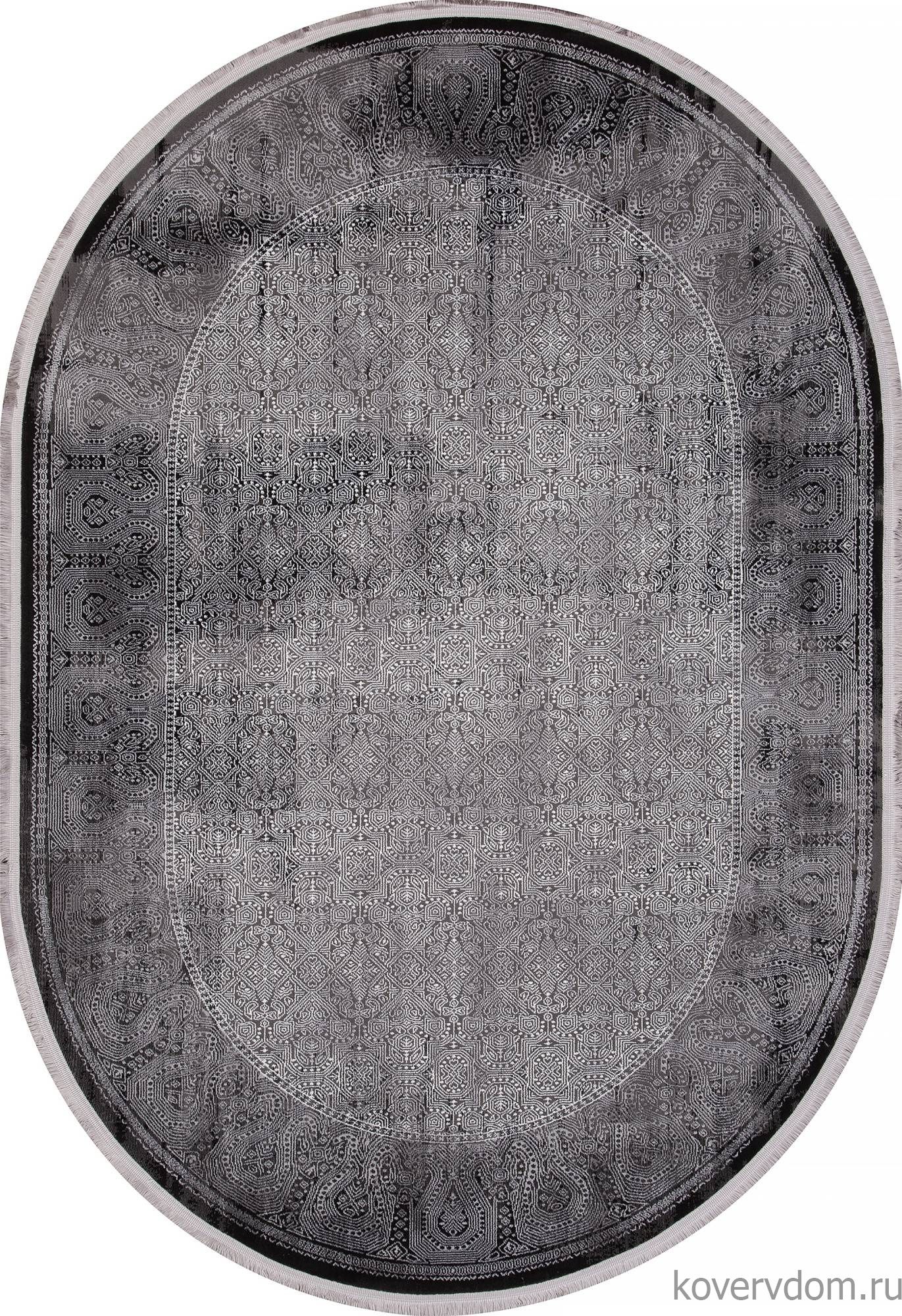 Ковер LISSABON SI003G GREY / GREY Овал Ковер LISSABON SI003G GREY / GREY Овал