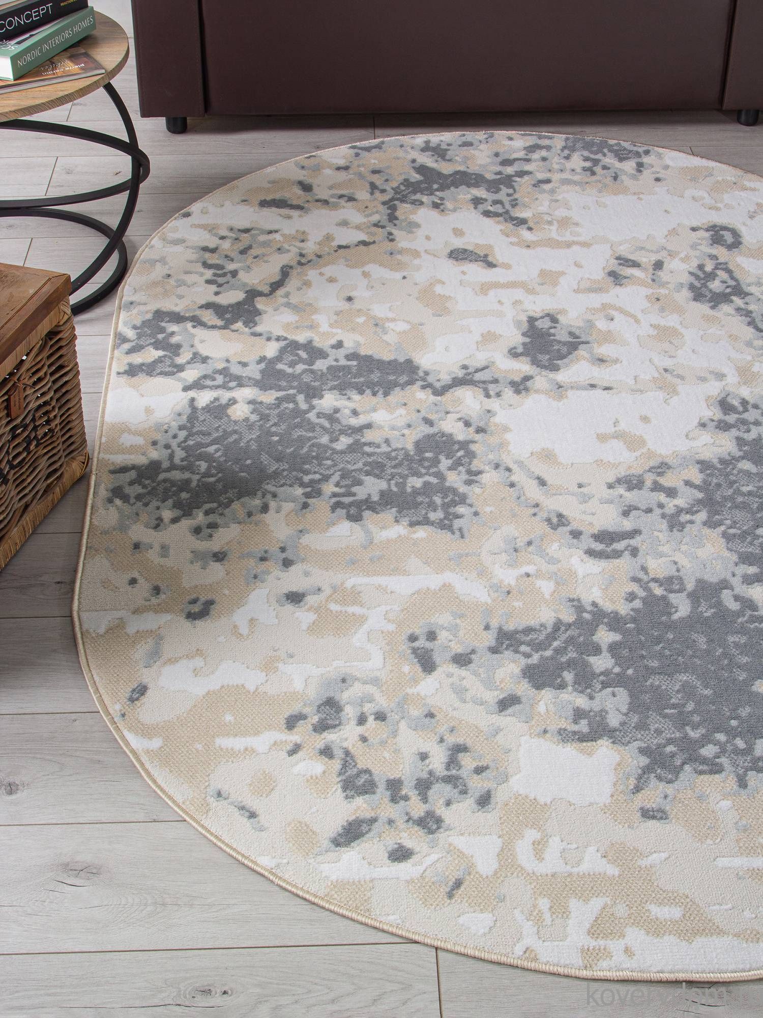 Ковер CUBA F269 BLUE Овал