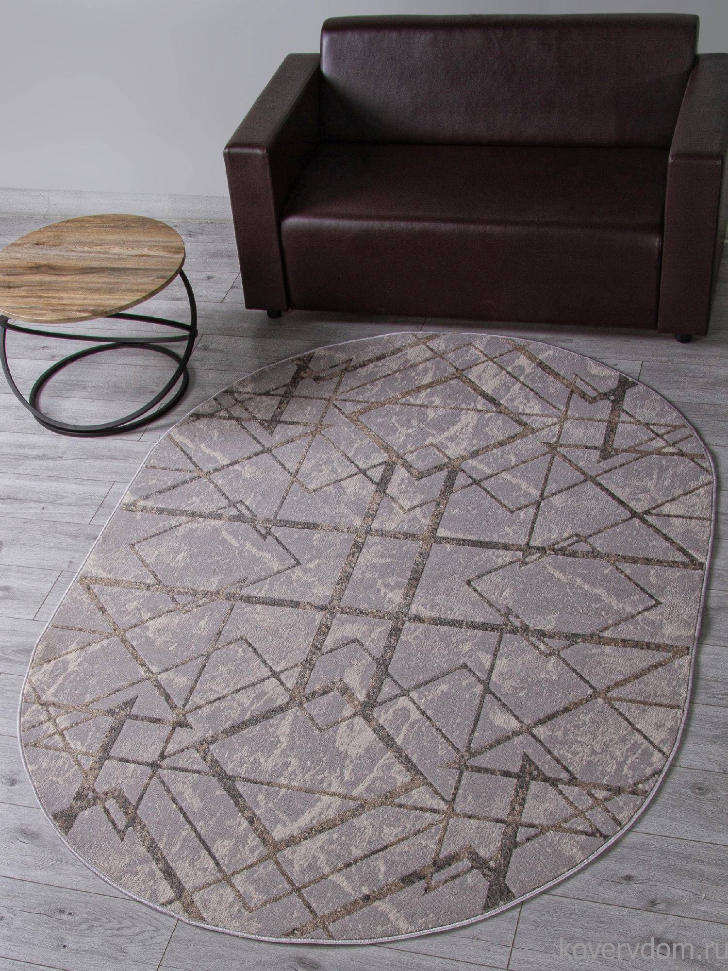 Ковер LIMAN F480 GRAY-BEIGE Овал