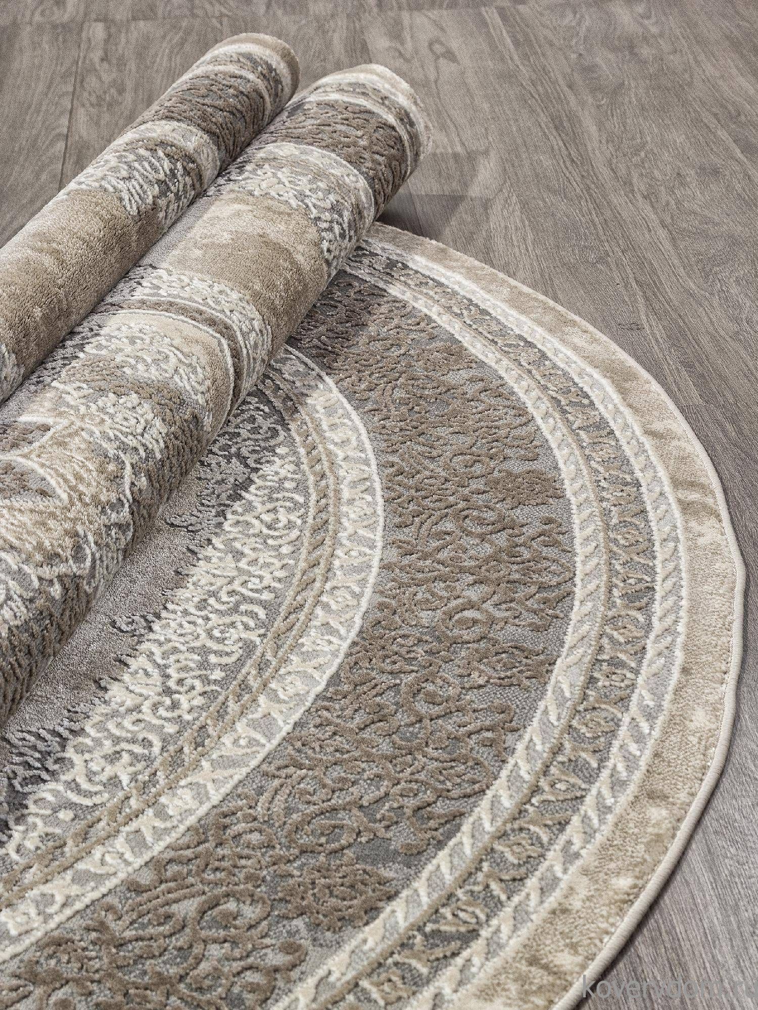 Ковер ARMINA 04037C GREY / BROWN Круг Ковер ARMINA 04037C GREY / BROWN Круг