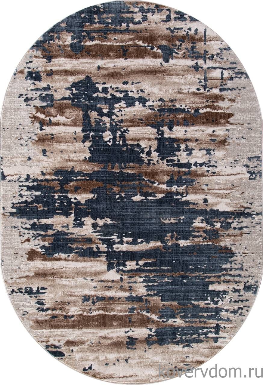 Ковер STAR P0394 M.L.BEIGE / D.BLUE Овал Ковер STAR P0394 M.L.BEIGE / D.BLUE Овал