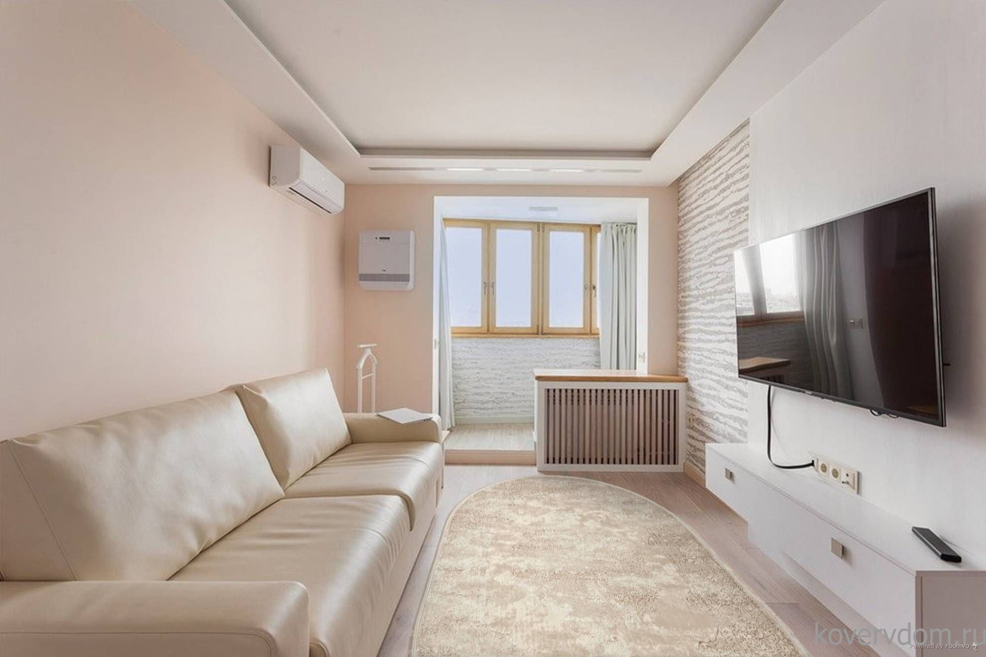 Ковер MIKONOS F569AC CREAM / KAHVE Овал