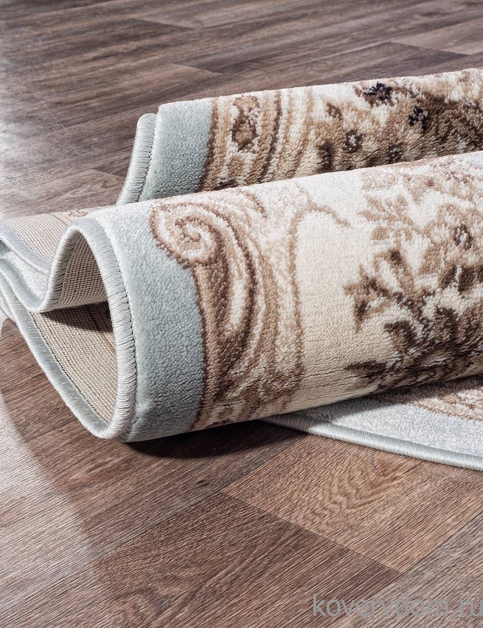 Ковер VALENCIA DELUXE 4015 L.BLUE-BROWN Овал Ковер VALENCIA DELUXE 4015 L.BLUE-BROWN Овал