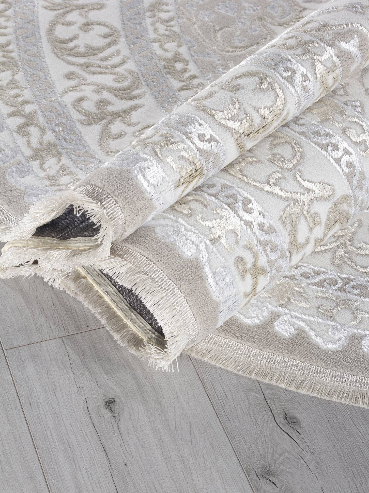 Ковер EFSAN Q011A BEIGE SHRINK / BEIGE FDY Овал