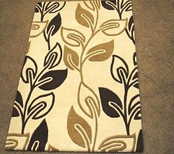 Ковер светло-коричневый Retro Flower Brown