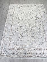 Пушистый круглый ковер IRIS MP04 CREAM-BLUE