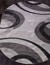 Ковер MEGA CARVING 4783 GRAY Овал