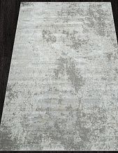 Пушистый круглый ковер SIRIUS F195 GRAY